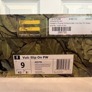 Adidas x Pharrell Williams. Vulc Slip on. M SZ 9.